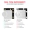 Sealtech Ultra Heavy Duty 200 GSM Privacy Fence White4X20 NonRecycled Polyethylene Cable Zip Ties ST-204-4X20 - alternate 6